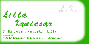 lilla kanicsar business card